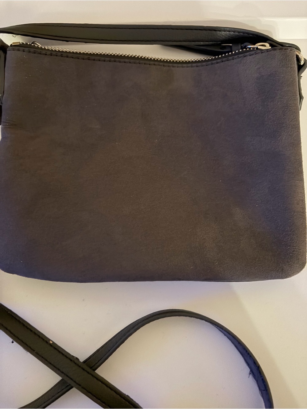 Women’s Black Suede Crossbody Bag